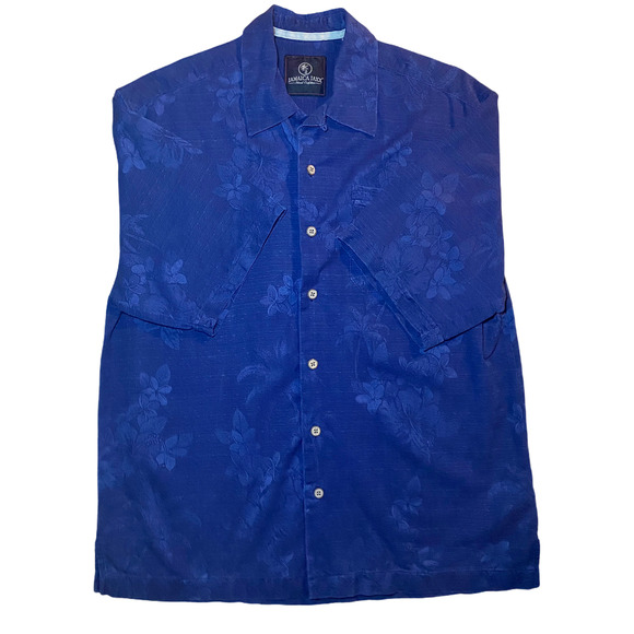Jamaica Jaxx Other - Jamaica Jaxx Med 100% Silk Hawaiian Shirt